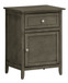 Chic Transitional Nightstand - Gray