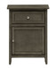 Chic Transitional Nightstand - Gray