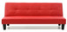 Versatile Contemporary Sofa Bed - Red