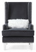 Elegant Traditional Accent Chair - Black