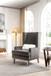 Elegant Traditional Armchair - Dark Gray