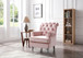 Charming Traditional Accent Chair - Pink
