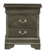 Louis Phillipe - Elegant Nightstand - Gray