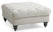 Charming Traditional Ottoman - Ivory