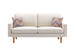 Bahamas - Sofa With 2 Throw Pillows - Beige