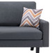 Bahamas - Sofa With 2 Throw Pillows - Dark Gray