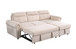 Ashton - Reversible Sleeper Sectional Sofa Chaise - Beige