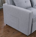 Zoey - Convertible Sleeper Chair With Side Pocket - Light Gray