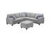 Sonoma - 6 Piece Modular L-Shape Sectional Sofa With Ottoman - Light Gray
