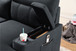 Kaden - Sleeper Sectional Sofa Chaise With Storage Arms And Cupholder - Black