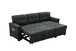 Kinsley - Sleeper Sectional Sofa Chaise With USB Charger And Tablet Pocket - Dark Gray