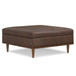 Shiloh - Square Storage Ottoman - Brown