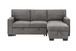 Estelle - Reversible Sleeper Sectional With Storage Chaise Drop-Down Table 2 Cup Holders And 2 USB Ports - Dark Gray