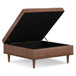 Shiloh - Multifunctional Square Storage Ottoman - Brown