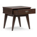 Draper - Mid Century End Table - Medium Auburn Brown