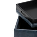 Rockwood - Cube Storage Ottoman With Tray - Denim Blue
