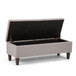 Monroe - Storage Ottoman - Cloud Gray