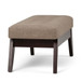 Draper - Mid Century Tufted Ottoman Bench - Fawn Brown