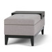 Oregon - Storage Ottoman Bench With Tray - Cloud Gray