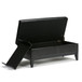 Oregon - Storage Ottoman Bench With Tray - Midnight Black