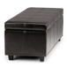 Kingsley - Large Storage Ottoman - Coffee Brown