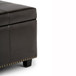 Kingsley - Large Storage Ottoman - Coffee Brown