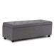 Hamilton - Storage Ottoman - Slate Gray