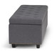 Hamilton - Storage Ottoman - Slate Gray