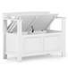 Amherst - Small Entryway Storage Bench - White