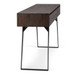 Lowry - Console Sofa Table - Distressed Charcoal Brown