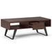 Lowry - Coffee Table - Distressed Charcoal Brown