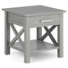 Kitchener - End Table - Fog Gray