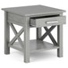 Kitchener - End Table - Fog Gray