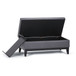 Oregon - Storage Ottoman Bench With Tray - Stone Gray