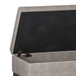 Cosmopolitan - Storage Ottoman Bench With Open Bottom - Distressed Gray Taupe