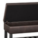 Cosmopolitan - Storage Ottoman Bench With Open Bottom - Distressed Brown