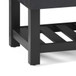Cosmopolitan - Storage Ottoman Bench With Open Bottom - Distressed Black