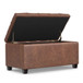 Sienna - Storage Ottoman Bench - Brown