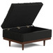 Mariah - Coffee Table Storage Ottoman - Black