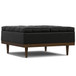 Mariah - Lift Top Table Storage Ottoman - Black