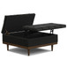 Mariah - Lift Top Table Storage Ottoman - Black
