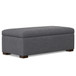 Gabbie - Rectangular Storage Ottoman - Gray