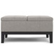 Dover - Multifunctional Lift Top Coffee Table Storage Ottoman - Gray