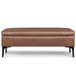 Rebecca - Large Coffee Table Storage Ottoman With Lift Up Lid - Brown