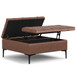 Laura - Lift Top Storage Ottoman - Brown