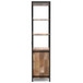 Kelsey - Narrow Bookshelf With Cabinet - Natural
