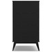 Draper - Mid Century Wide Bookcase And Storage Unit - Black