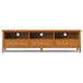 Warm Shaker - Low TV Media Stand - Light Brown