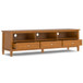 Warm Shaker - Low TV Media Stand - Light Brown