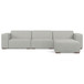 Rex - 3 Seater Sofa And Ottoman - Gray